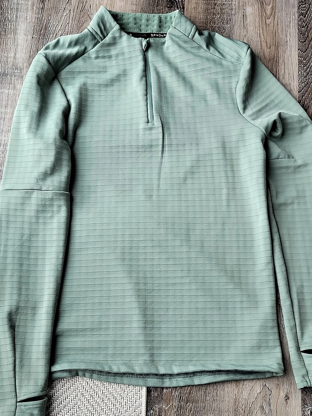 Spyder Active Women Small Sage Green Quarter-Zip Size S